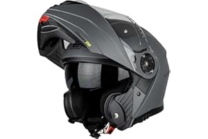 G-MAC Concept Evo Modular Flip Up Front Sun Visor ECE 2205 Approved Motorcycle Motorbike Helmet