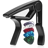 Lastvoice LCT-999 Black Gitar Capo Metal Kapo Kaliteli 5 Adet Pena Hediye