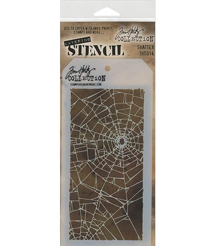 Tim Holtz Mosaik Schablone Transparent - 11,4x21,6cm Für Kreative Bastelprojekte