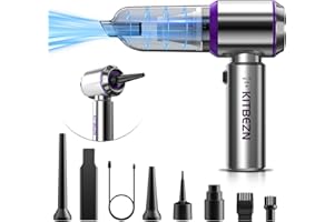KITBEZN 3 en 1 Aspirador de Mano, 18000Pa Potente Aspiradora de Mano Sin Cable con Lavable Filtro Hepa, 3 Velocidades Mini Aspirador Coche para PC, Automóvil, Hogar