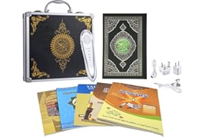 Ramadan Coran avec Stylo Lecteur Mot à Mot Tafsir, Sahih Bukhari, Sahih Muslim Stylo Lecteur numérique de Coran Mot pour avec enregistreur Vocal Traduction Dictionnaire Parlant Plus 5 Livres