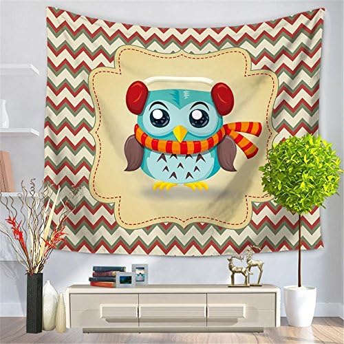 HmDco Owl Tapestry Wall Hanging Beach Towel,3#,150*130cm