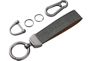 OATSBASF Skórzany breloczek do kluczy do samochodu, motocykla, SUV, ciężarówki, uniseks, dla mężczyzn i kobiet, prezent rodzinny, akcesoria samochodowe