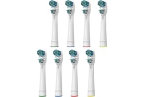 KONGKAY 8 Genérica Cabezales de repuesto para cepillos de dientes eléctricos compatible con Braun Oralb Dual Clean, Cabezales de repuesto para cepillos de dientes eléctricos, diseño de Dual Clean