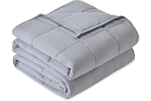 ‎SIVIO Sivio Gewichtsdecke für Erwachsene 6kg, Atmungsaktive Beschwerungsdecke, weiches Material mit Glasperlen für alle Jahreszeiten, Sofabett, 135 x 200 cm, Grau