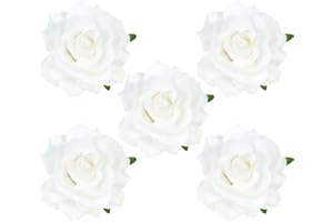 DRESHOW 5 Pacco Fiore Spilla Testa Ornamento Sposa Donne Rosa Fiore Accessori per Capelli Clip di Capelli da Sposa Ballerina di Flamenco