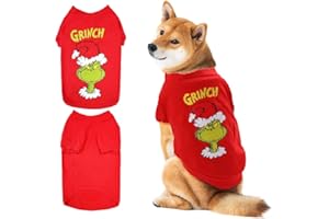 DaceStar Dog Christmas Jumper Dog Christmas Grinch Outfit Dog Pjs Dog Xmas Grinch Gifts (Medium)
