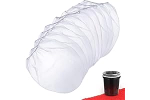 GJNMYSD 10Pcs Paint Strainer Bags 5 Gallon, Paint Sieves and Strainers, White Fine Mesh Paint Strainers with Elastic Top Opening, Bucket Filtering Bag for Hydroponics Painting Gardening
