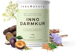 ‎INNONATURE InnoNature Darmkur Pulver | aus Zichorieninulin und ausgewählten Pflanzenstoffen | 336g, Einzigartiger Nährstoffverbund, Natürlich, vegan und tierversuchsfrei