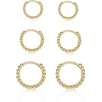 Orecchini A Cerchio Con Doppio Giro Di Zirconi Bianchi Chiusura A Scattino Placcati Oro Bianco In Argento 925 - Foto 3