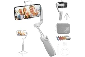 ZHIYUN Smooth Q4 Combo [Official] stabilizator gimbal do smartfona z wbudowanym kijkiem do selfie, 3-osiowy gimbal na telefon komórkowy, do iPhone'a, w zestawie z lampką wypełniającą (ze statywem)