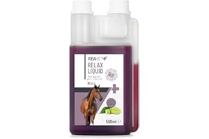 ReaVET Relax Liquide pour Chevaux 500ml - Cheval sédatif, Chevaux stressés et anxieux, apaisement nerveux du Cheval, Calme et sérénité
