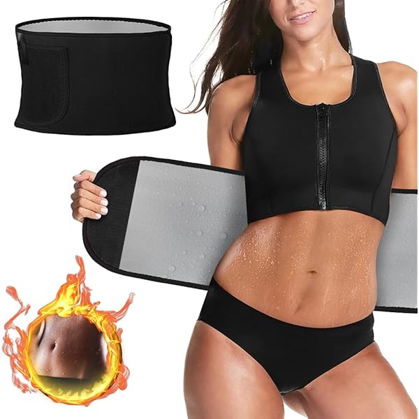 Ceinture De Sudation MWUMRCM - Néoprène Ventre Plat, Réglable Jusqu'à 110cm | Pour Sport, Fitness, Brûlage Graisse