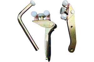 WUPYI2018 Juego de guías para ruedas de puerta corredera para Transporter T4 (centro derecho)