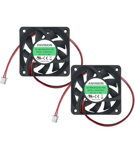 Fan 12V DC 0,78W 60x60x20mm 32,3m³/h 4200U/Min 32,3m³/h Sunon