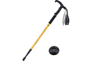 Hikehobby® 65CM to 135CM Antishock With Handle Trekking Walking Hiking Stick Pole