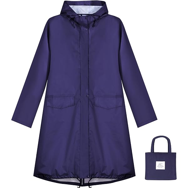Veste Trench Longue Imperméable Pour Femme - Léger Et Coupe-Vent - Taille S à 5XL - Idéal Pour Automne/Hiver