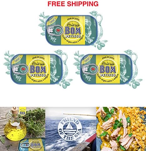 Tuna in extra virgin olive oil with oregano 3 tins x 120 g, Bom Petisco / Portugal