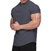 Ghassy Co. Erkek Running Sports Reglan Oval Kesim Penye T-shirt