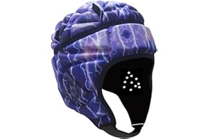 MOONLOVE Adults Rugby Headguards Soft Padded Breathable Adjustable Head Protector for Men Football Soccer Multi-Sports Anti-Collision Head Gear