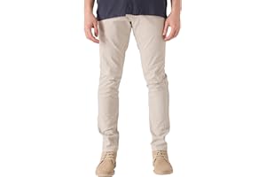 JMOJO Chinos Trousers Men – Slim Fit Stretch Cotton Pants with Flat Front & 5 Pockets – Smart Casual Wear for Office, Travel & Weekend