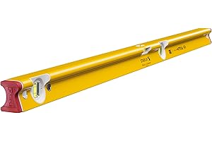 STABILA Wasserwaage Type R 300, 122 cm, verwindungssteifes Alu-R-Profil, 1 Horizontal-Libelle, 2 Vertikal-Libellen, stoßdämpfende Endkappen, integrierte Rutsch-Stopper, Made in Germany