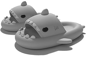 Sisttke Hai Hausschuhe Kinder Badelatschen Shark Sildes Slippers Mädchen Jungen Cute Sandalen Sommer Badeschlappen rutschfeste Pantoletten Dusch Badeschuhe Strand