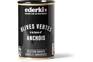 EDERKI - Olives vertes à la farce d'anchois 300g