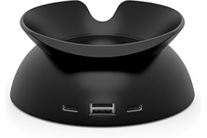 MISSION CABLES All-New, Made for Amazon Stand with USB-C and USB-A Charging Ports for Echo Spot (2024 Release)