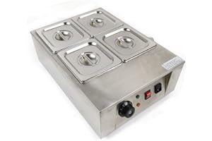 FREDERIMO Cioccolato, 4 vasetti per fusione di cioccolato, 8 kg, 1000 W