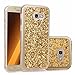 Produktbild Galaxy A5 2017 Glitzer Hülle,Bling Hülle für Samsung A5 2017,Leeook Gold Elegant Noble Luxus Shining Sparkle Crystal Ultra Dünn TPU Soft Gel Case Bumper Weiche Silikonhülle Silicone Rückseite Hülle Schutzhülle Etui Cover Ultraleicht Tasche Light Etui Handytasche Case Cover für Samsung Galaxy A5 2017 + 1 x Schwarz Eingabestift