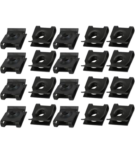 Sourcingap 20pcs 6 X 1 Pitch Etric Thread Carbon Steel Zinc Plated