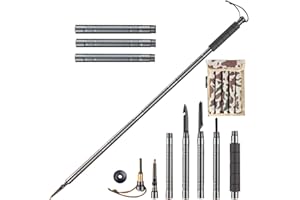 XINXINYU Survival Hiking Stick Multifunctional Hiking Pole Outdoor Hiking Light 5/6/7/8 Tubes Telescopic Folding Tactical Hiking Stick Trekking Poles