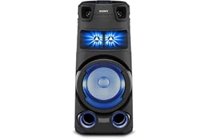 Sony MHC-V13 - Powerful Bluetooth, Party Speaker, Multicolour Lighting, CD Player, Mic Guitar Input