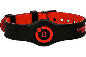 Bioflow Sport Flex Adjustable Magnetic Therapy Wristband - Black/Red