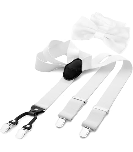 Set Bretelle E Papillon Arcobaleno Per Bambini E Adulti - Accessorio Costume A Righe Diagonali, Regolabile, Per Danza E Cosplay