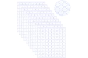 LLOUSSAK 1000 Stück Doppelseitige Klebepunkte, Selbstklebende Runde Klebepads Transparente Klebepunkte Abnehmbare Punkte zum Kleben Doppelseitig für Luftballons Urlaubsdekoration DIY-Basteln(10mm)