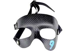 Zeus Party Masque Visage Osimhen Numéro 9 Naples Noir - Masque Osimhen avec Élastique Réglable - Gadget Naples Football Enfants Homme