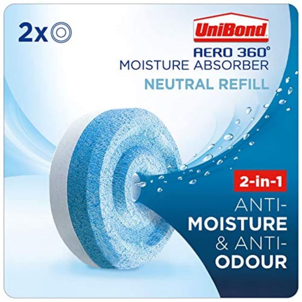 UniBond AERO 360° Refill (Neutral Fragrance), Aromatherapy, Ultra-Absorbent and Odour-Neutralising, for AERO 360° Dehumidifie