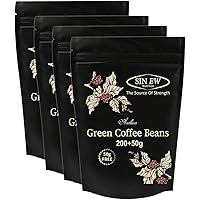 Sinew Nutrition Green Coffee Beans 800g + 200g FREE (250g x 4 PC) for Weight Management, Green Coffee