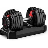 Sporsize Ayarlanabilir Tekli Mekanizmalı Dambıl, Standlı Hızlı Ağırlık Ayarlı Ev Tipi Fitness Dambılı, 24 KG ve 40 KG Se&ccedil;enek