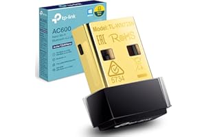 TP-Link Archer T2UB Nano WiFi Dongle, AC600 Bluetooth 4.2 USB hight speed wifi Adapter for PC/Laptop, Dual Band Wireless usb Bluetooth Dongle, Supports Windows 11/10/8.1/7 for bluetooth, WPA3 Security