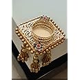 Divyakosh Table Corner Golden Tealight Candle Holder for Home Decor,Deepawali Gift,LED Light Diya Lights for Decoration,Golden Lamp for Table Corner,Dheepam for Festival Diwali Diya for Puja (4 Pcs)