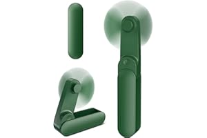 AJGVQ Mini Ventilatore Portatile, Ventilatore USB Ricaricabile, Max 14ore Ventilatore da Tavolo Pieghevole, Ventilatore Silenzioso e Potente, Ventilatore da Scrivania per Viaggi, Ufficio, Campeggio, Regalo