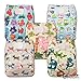 LittleBloom, Reusable Pocket Cloth Nappy, Fastener: Velcro, Set of 5, Patterns 507, Without Insert, (see "Special Offers and Product Promotions" for Special Offers Detail)