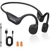sunvito Bone Conduction Bluetooth 6.0 IPX6 Open Ear Running Headphones | Up to 10 hours battery with magnetic charging, offer