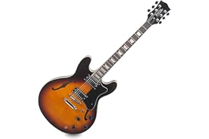 Rocktile Pro Hb100 Gitara Elektryczna, Czarny/Brązowy, ‎4.1 kg