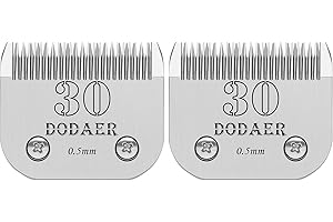 AUDOC 30# Lame staccabili per cani da compagnia compatibili con la serie Heiniger/Andis/Oster A5/Wahl KM10,2 contaggi