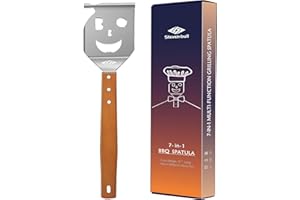 STEVEN-BULL S Grillspatel für Grill, 7-in-1-Grillwerkzeug für Grill,Multifunktion Grillwerkzeug, Papa-Geschenke, Geschenke für Männer.
