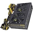 3600W Mining Power Supply 24Pin Miner PC/GPU Adapter ATX 2800W Support 12 GPU 180-240V PSU for ETH Bitcoin Ethereum Miner Rigs